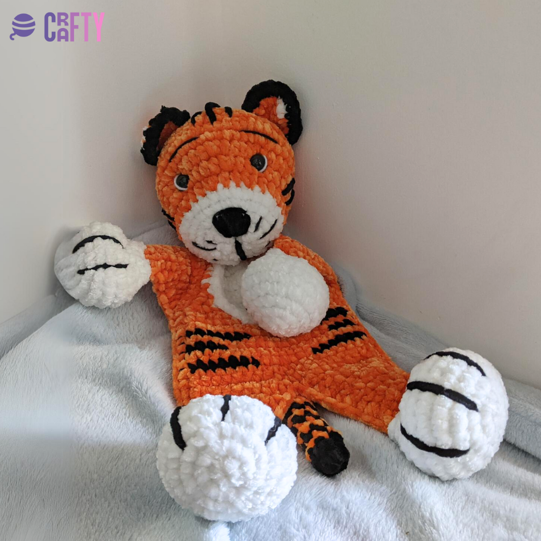 Tiger Security Blanket - Crochet Pattern